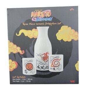 NEW! NARUTO Shippuden Three Piece Drinking Set
